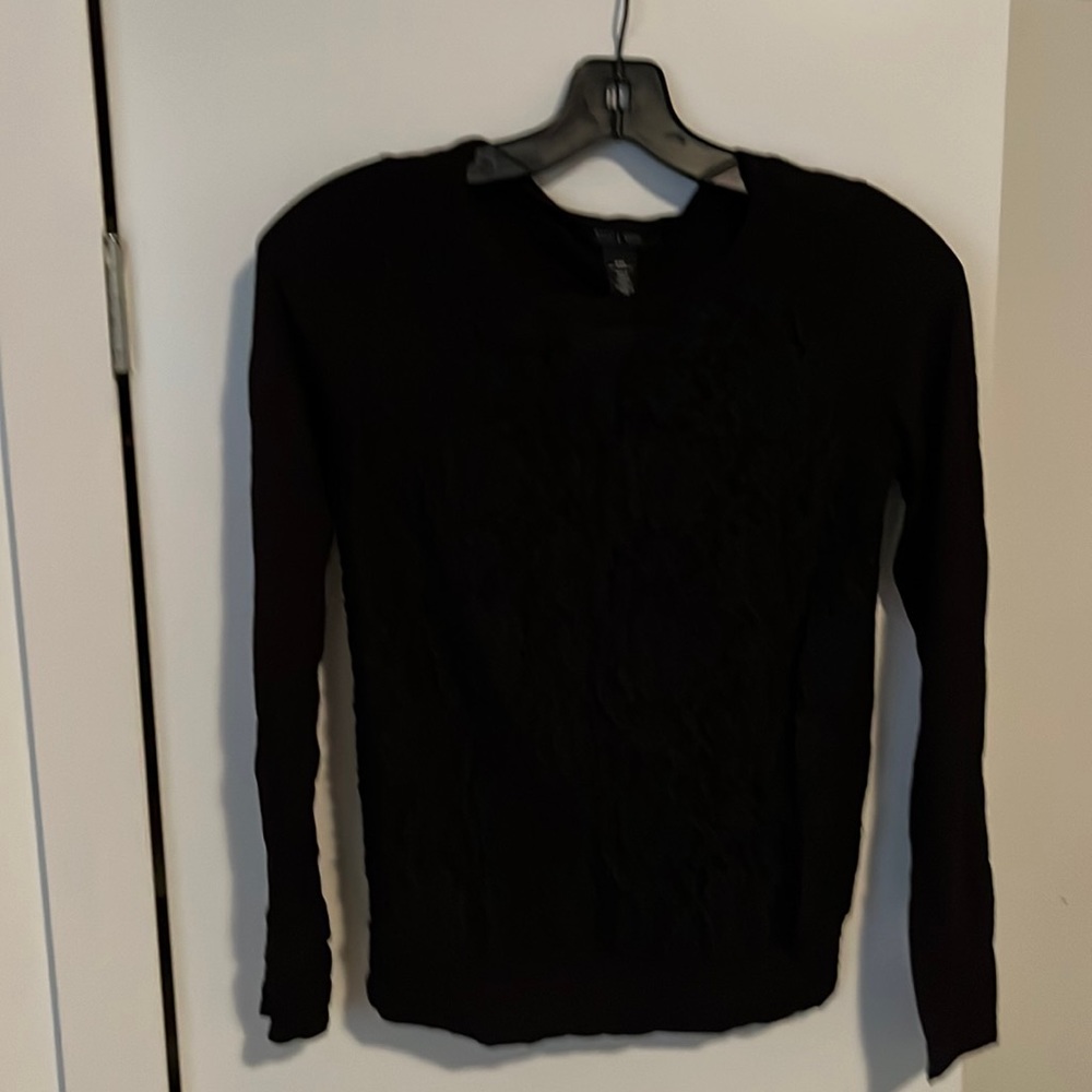 White House Black Market Lace Front Top